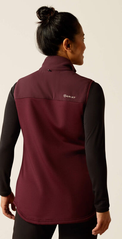 Sina Fleece Scrub Vest Back